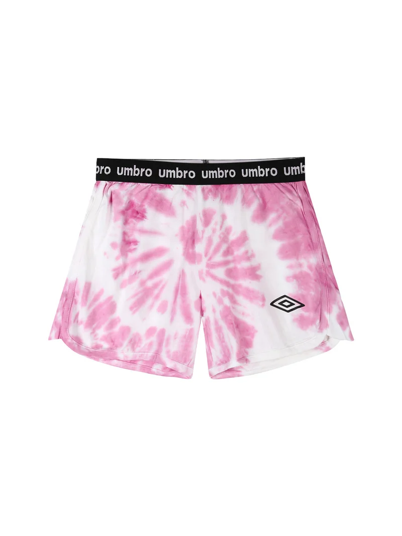 Completo corto 2 pezzi in cotone da ragazza con t-shirt e shorts - rosa