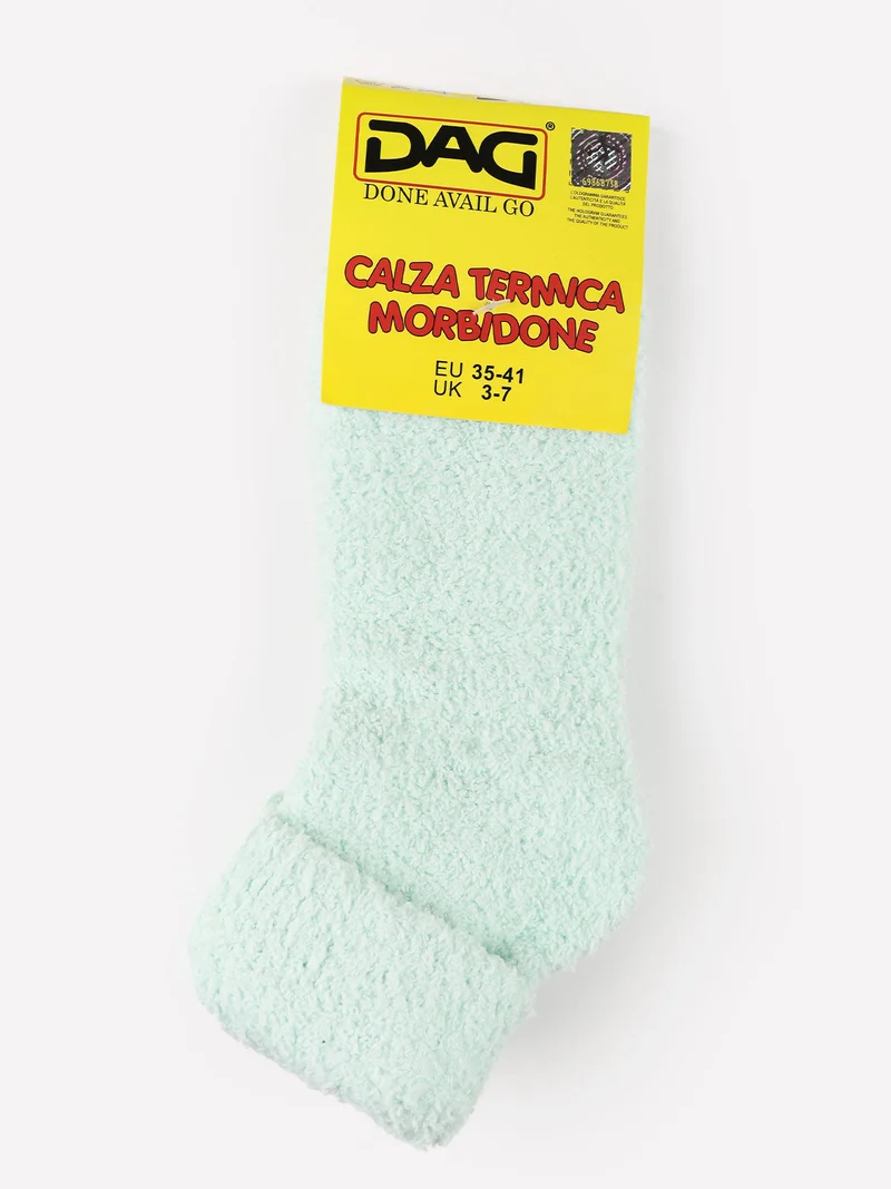 Calze donna termiche morbidone - verde chiaro