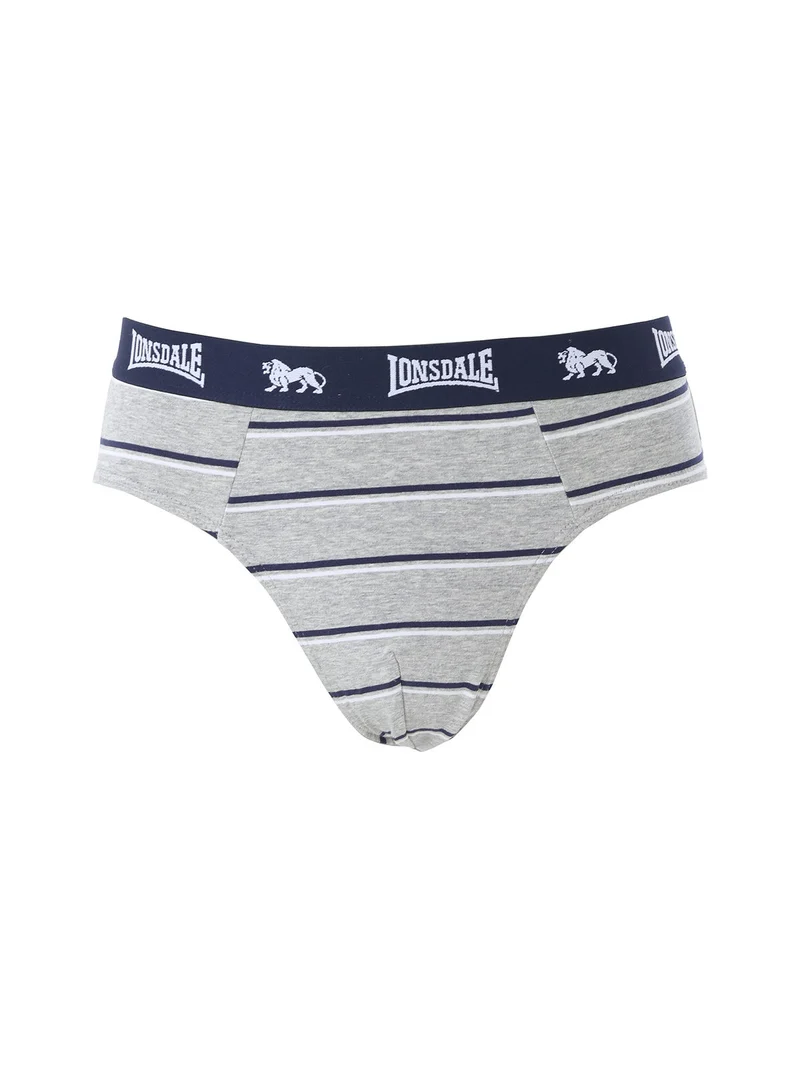 Slip rigati da uomo in cotone - grigio