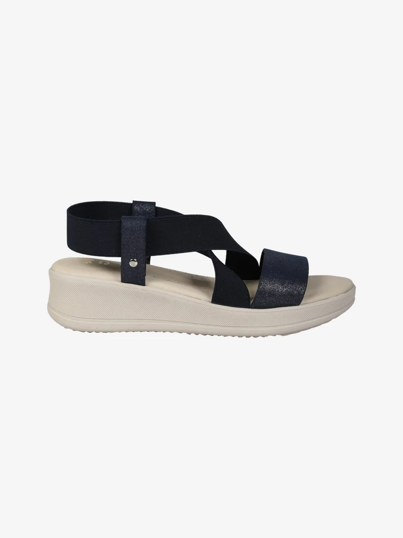 Sandali donna comode con fascia elastica - blu