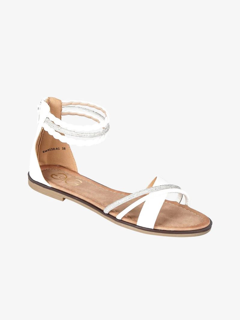Sandali donna con fasce incrociate