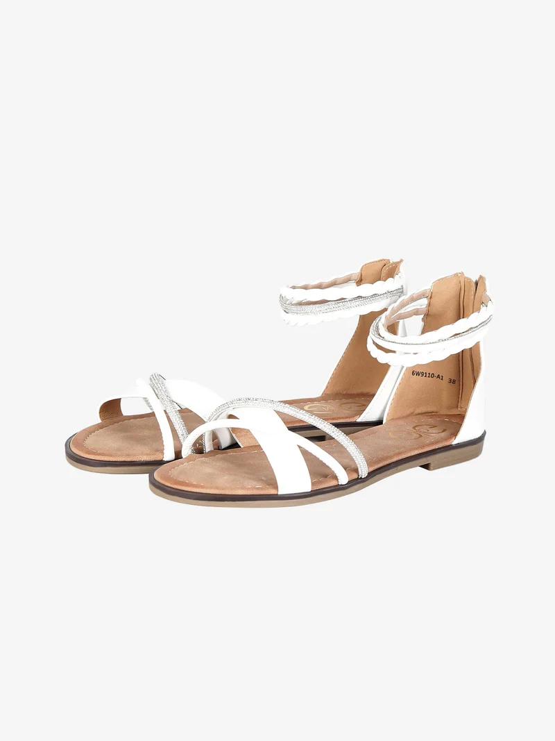 Sandali donna con fasce incrociate