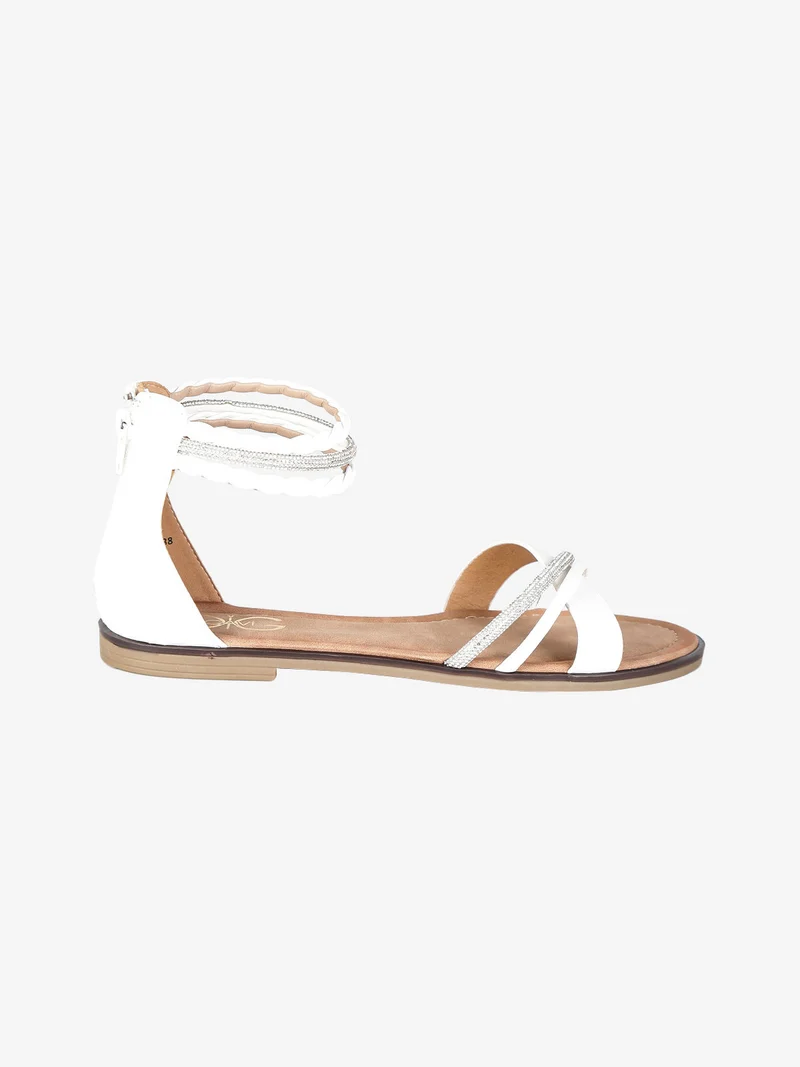 Sandali donna con fasce incrociate