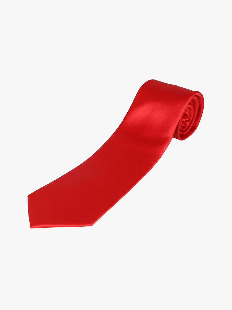 Cravatta da uomo tinta unita - rosso