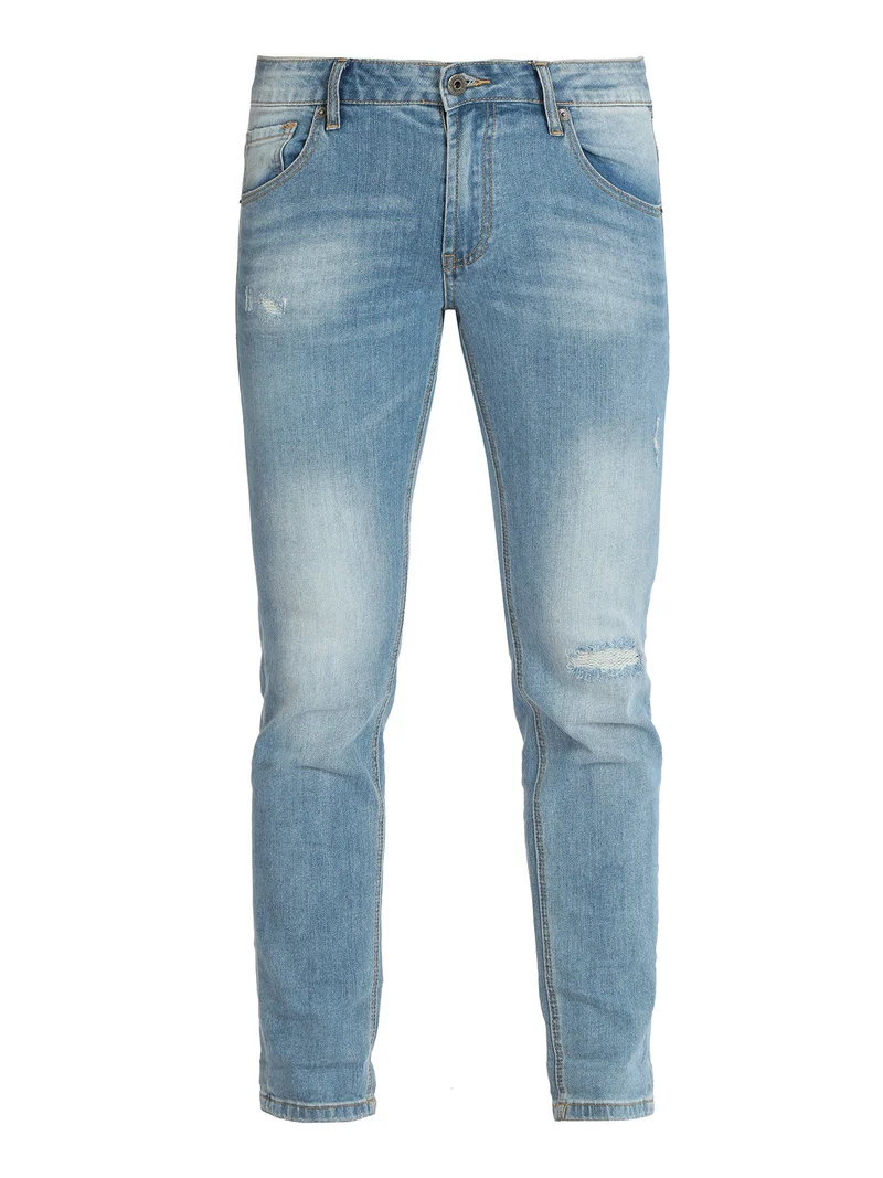Jeans da uomo slim fit con strappi - jeans