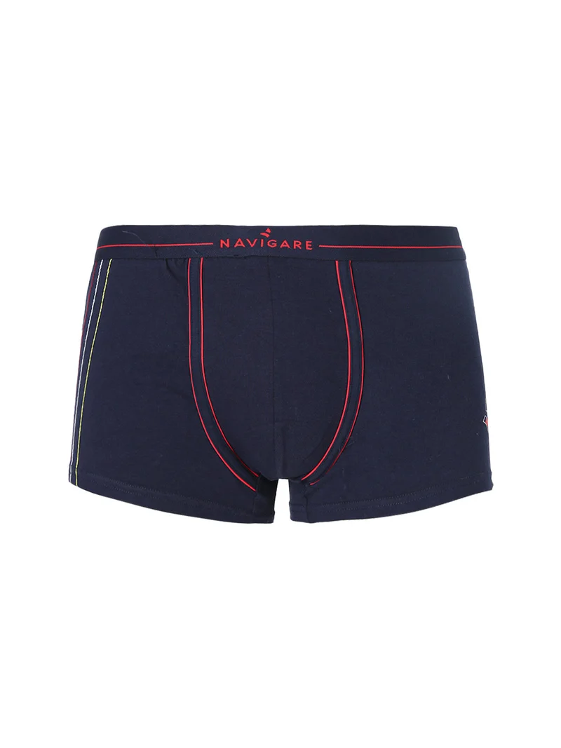 Coordinato intimo uomo con t-shirt girocollo e boxer - blu scuro