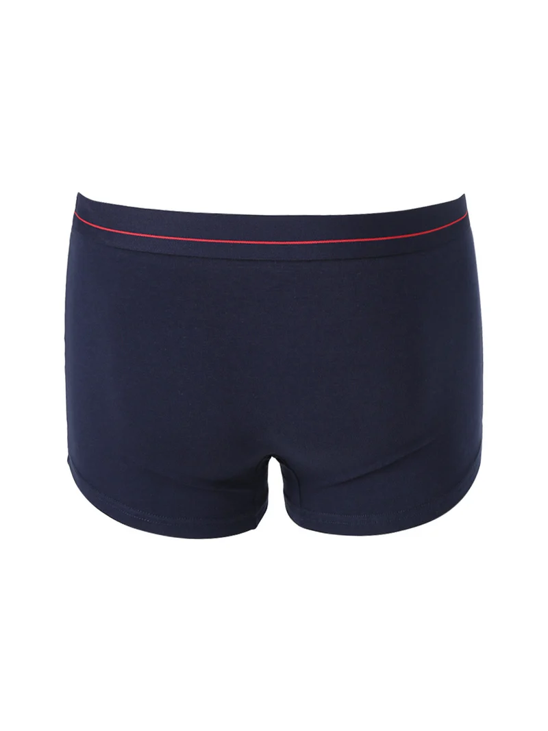 Coordinato intimo uomo con t-shirt girocollo e boxer - blu scuro