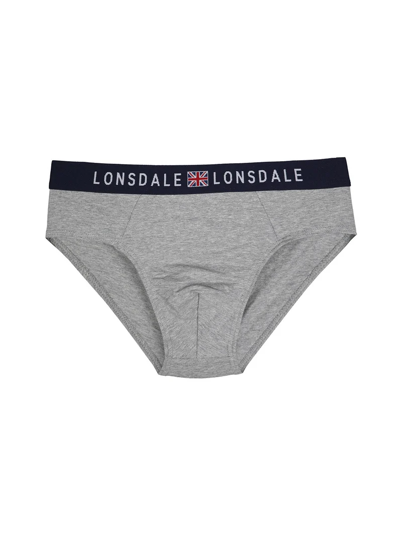 Slip uomo in cotone tinta unita - grigio