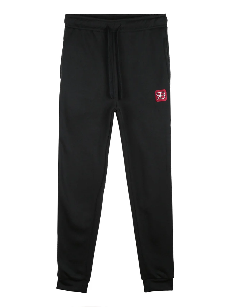 Pantaloni sportivi da ragazza felpati - nero