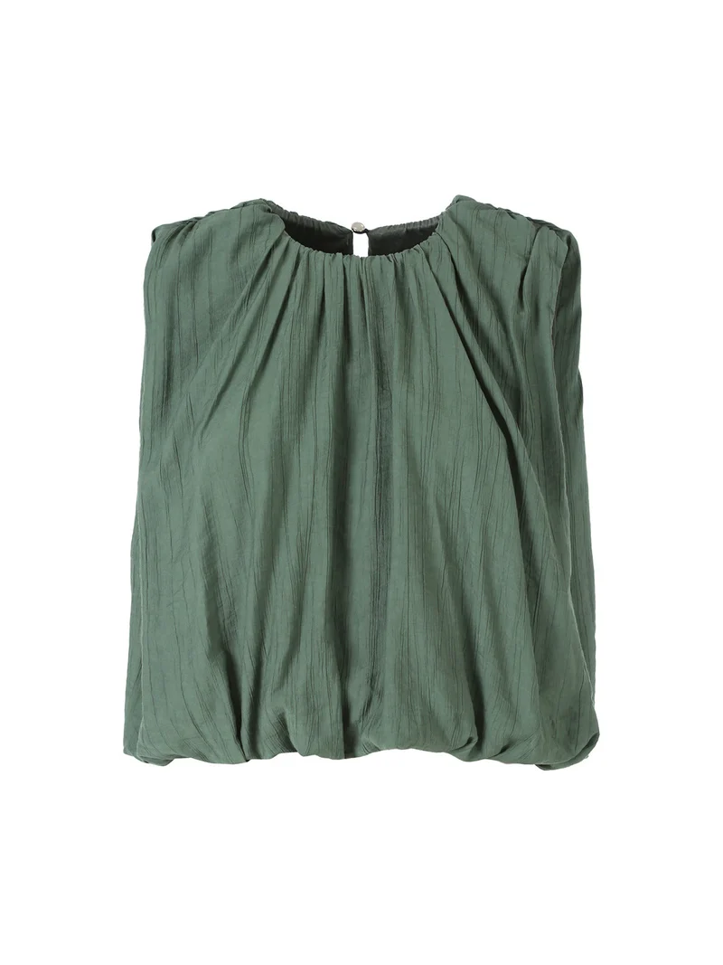 Top donna a palloncino - militare