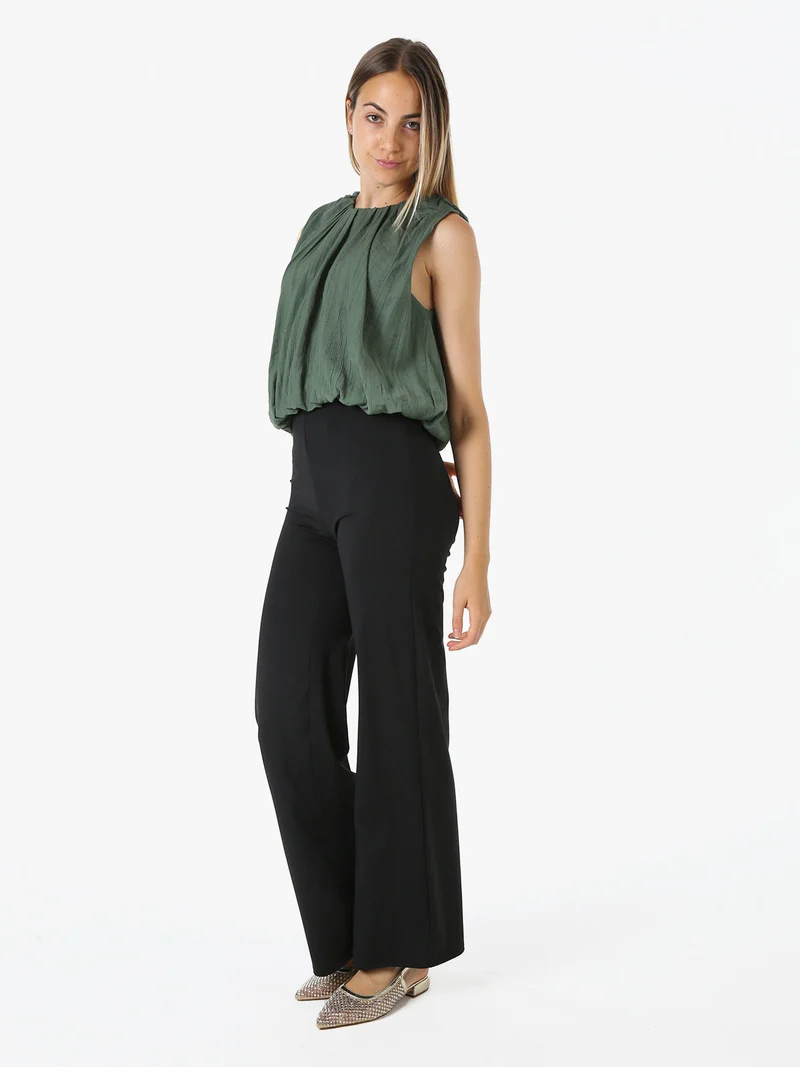 Top donna a palloncino - militare