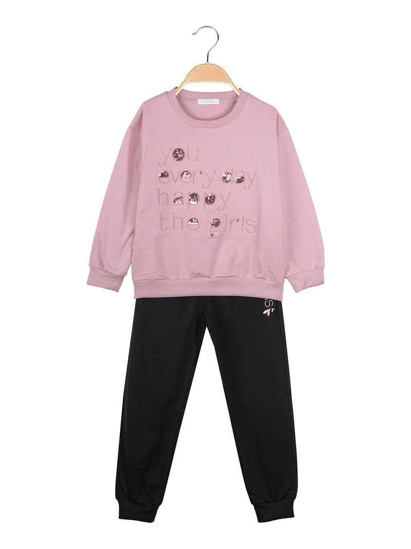 Completo 2 pezzi da bambina - rosa