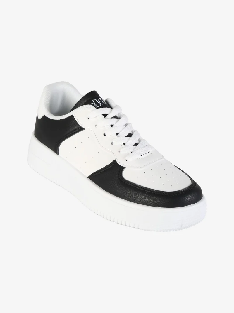 Sneakers donna stringate - nero