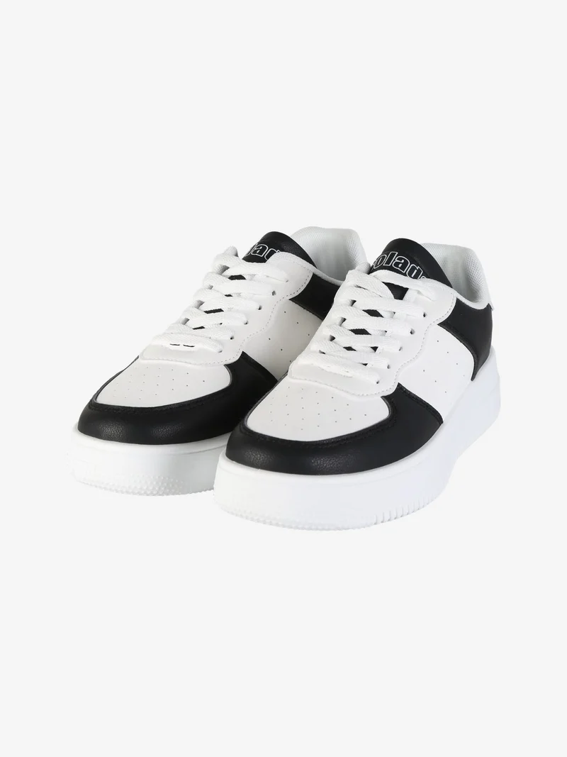 Sneakers donna stringate - nero