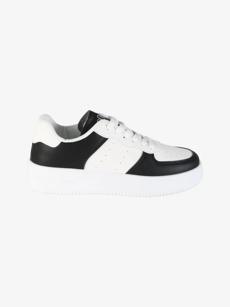 Sneakers donna stringate - nero