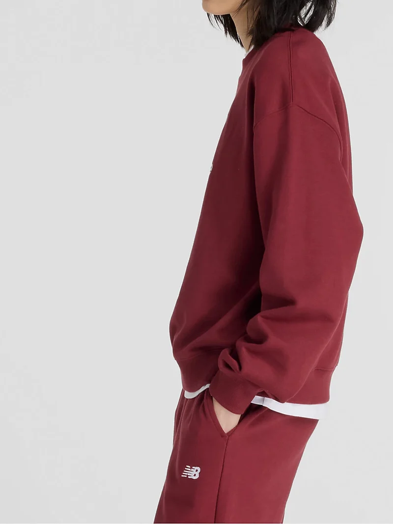 SPORT ESSENTIALS LOGO CREW Felpa girocollo da donna - bordeaux