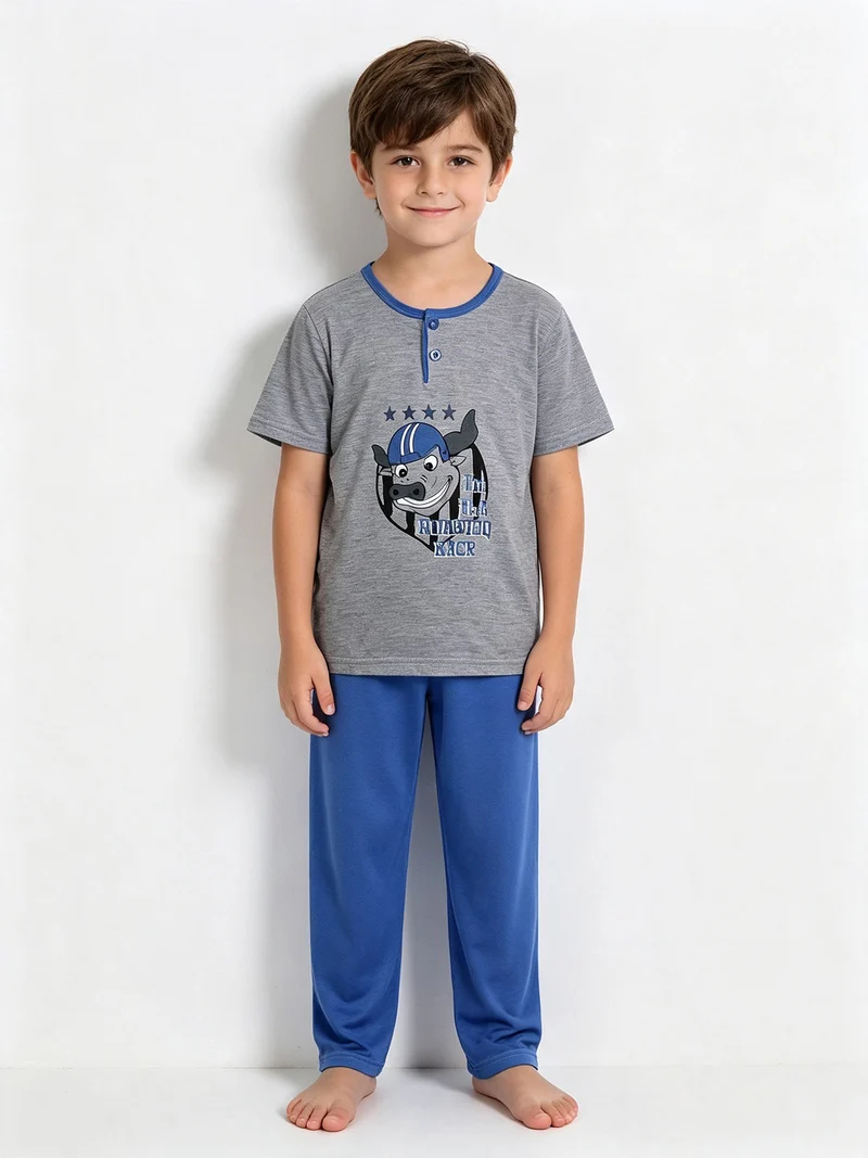 Pigiama bimbo 2 pezzi - azzurro