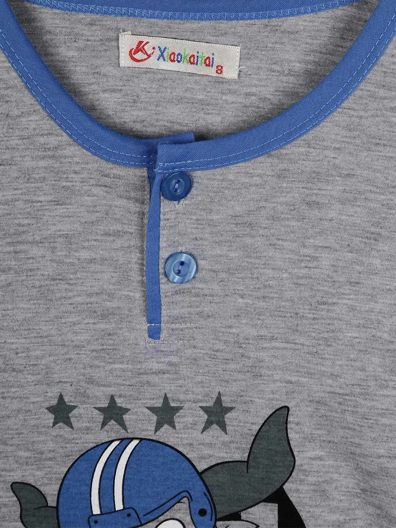 Pigiama bimbo 2 pezzi - azzurro