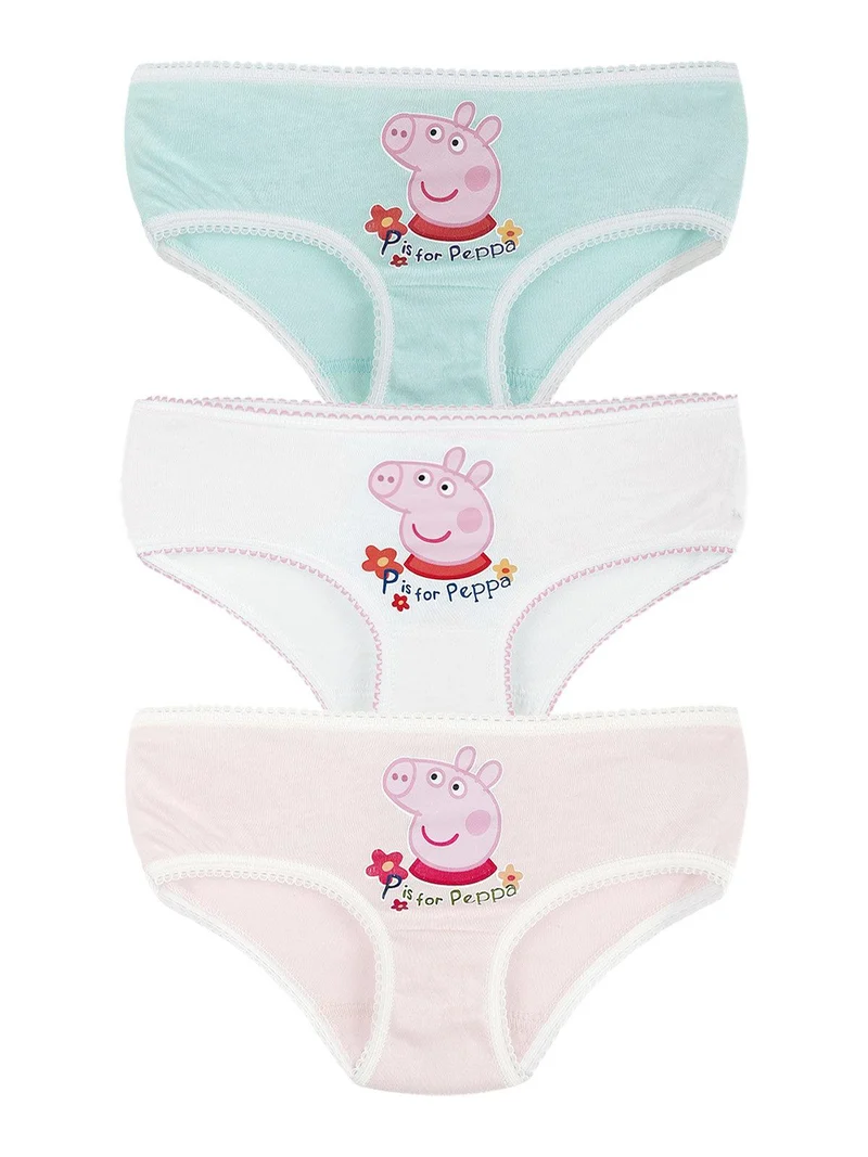 Tris slip bambina con stampa - assortito