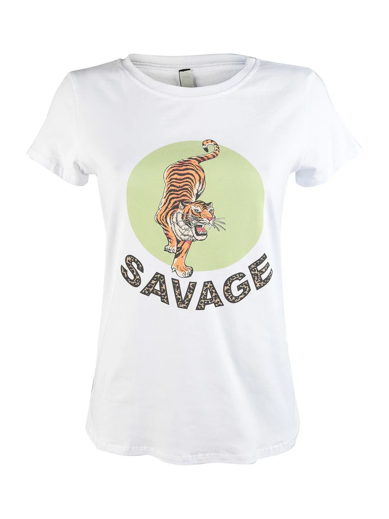 T-shirt donna tigre - verde