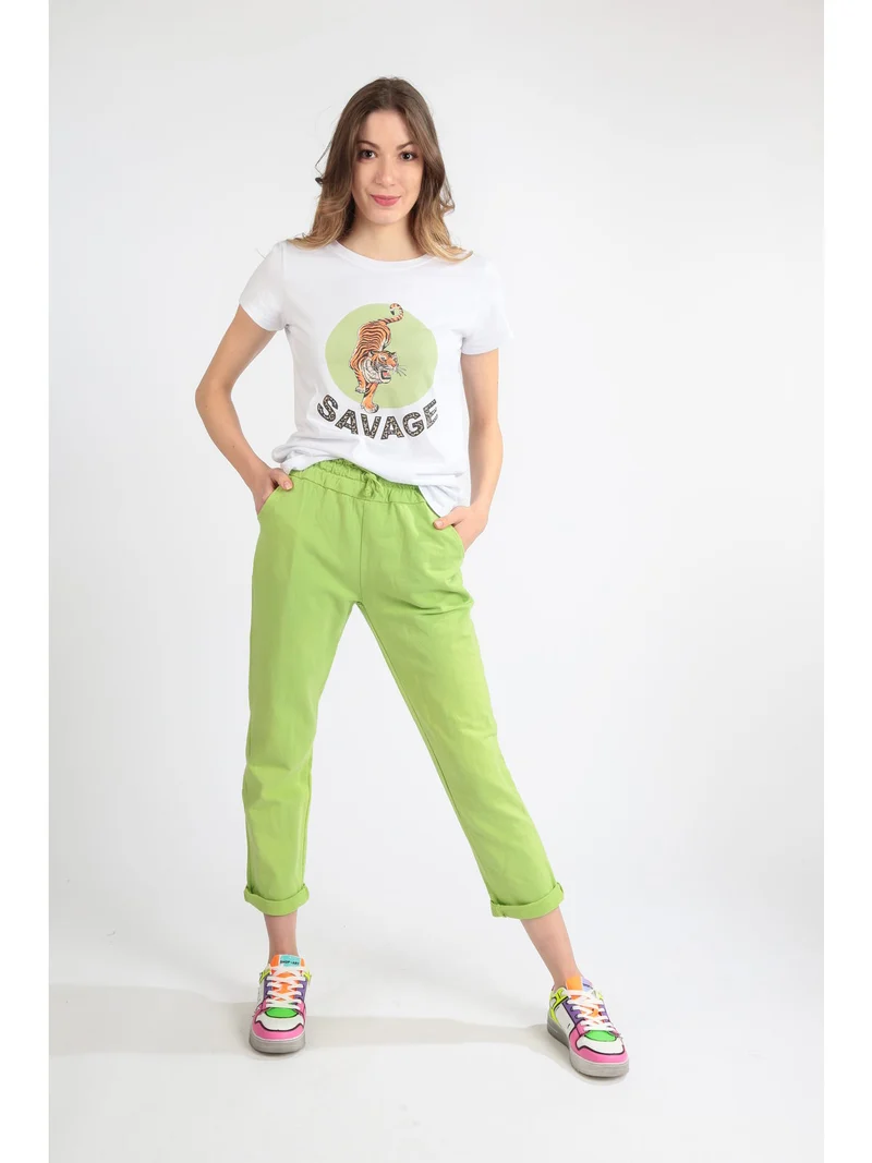 T-shirt donna tigre - verde