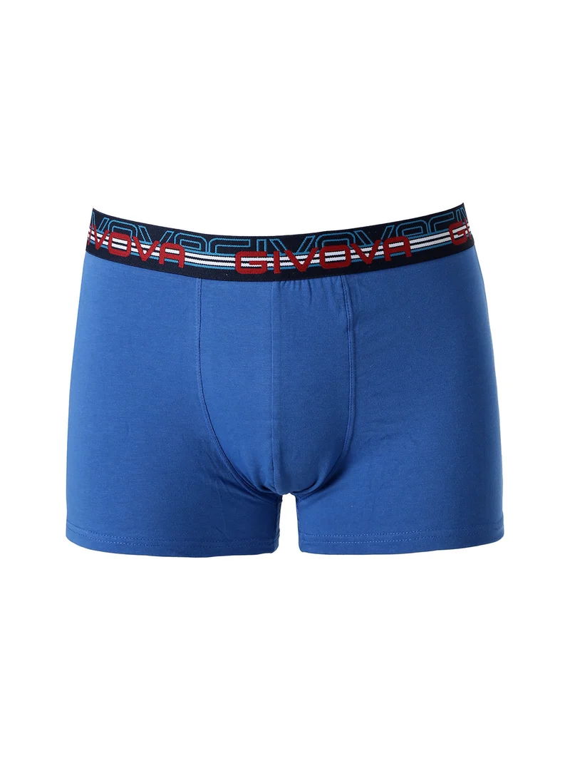 Boxer da uomo in cotone bielastico - blu