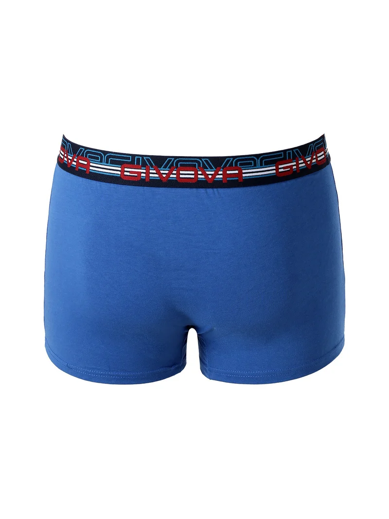Boxer da uomo in cotone bielastico - blu