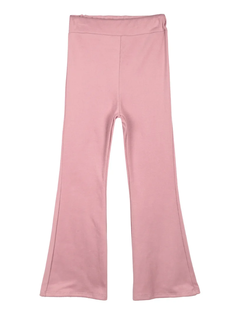 Pantaloni da bambina a zampa - rosa