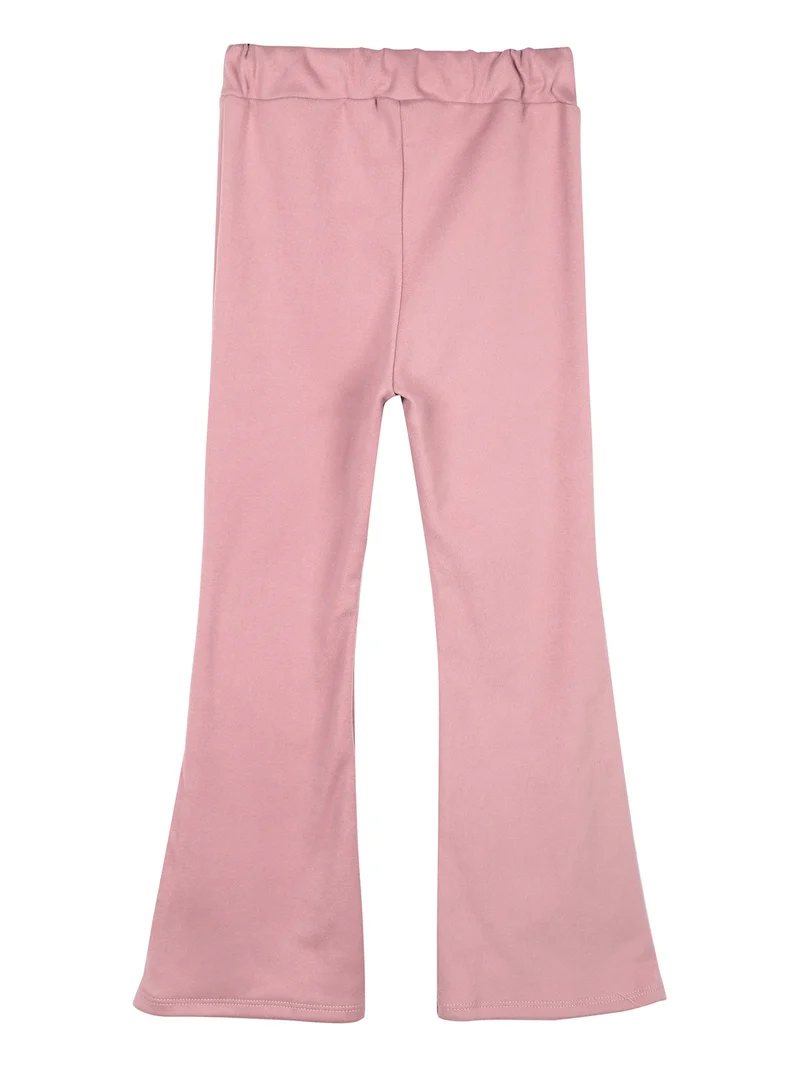 Pantaloni da bambina a zampa - rosa