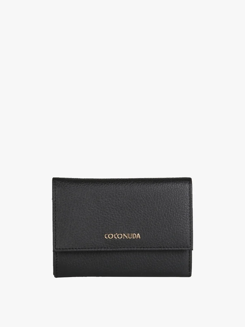 Portafoglio in pelle da donna - nero