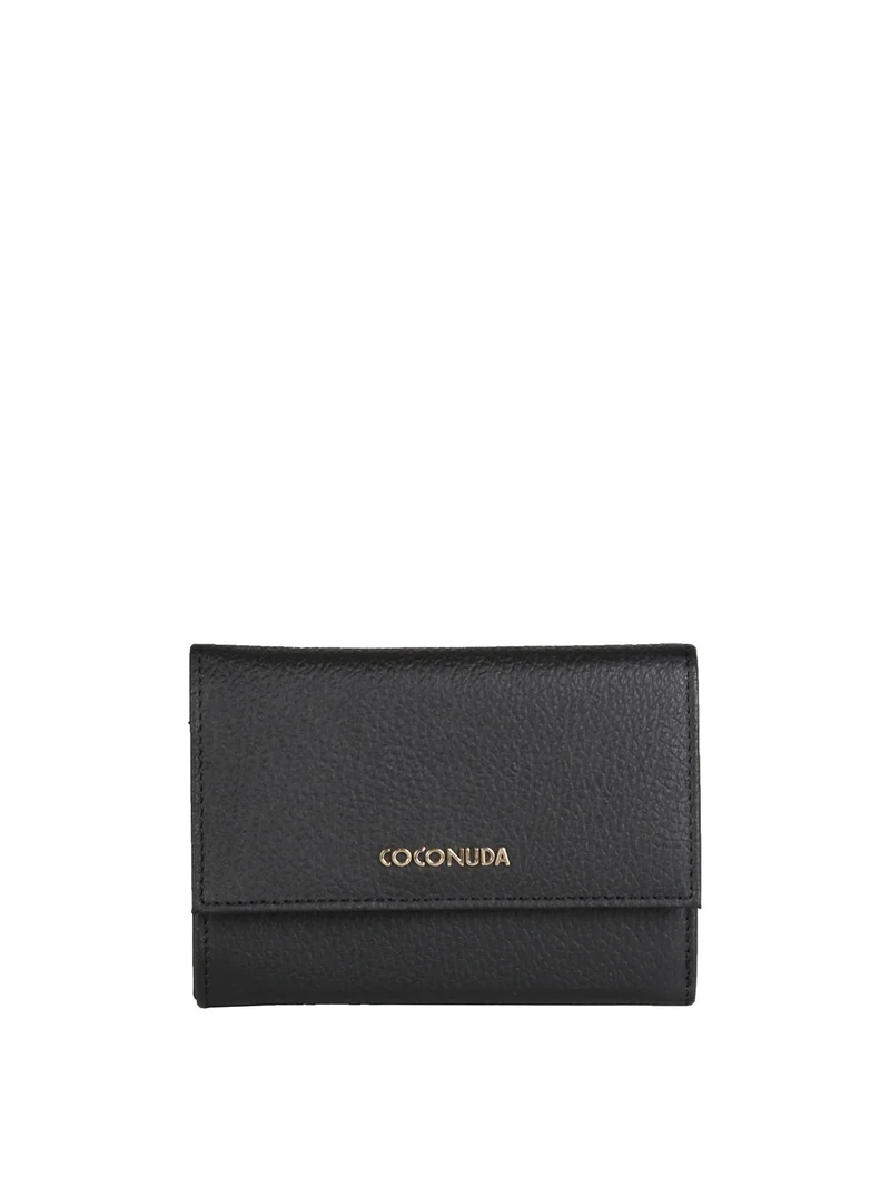 Portafoglio in pelle da donna - nero