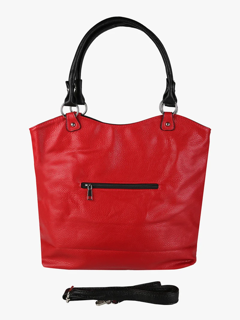 Borsa a spalla da donna in ecopelle - rosso