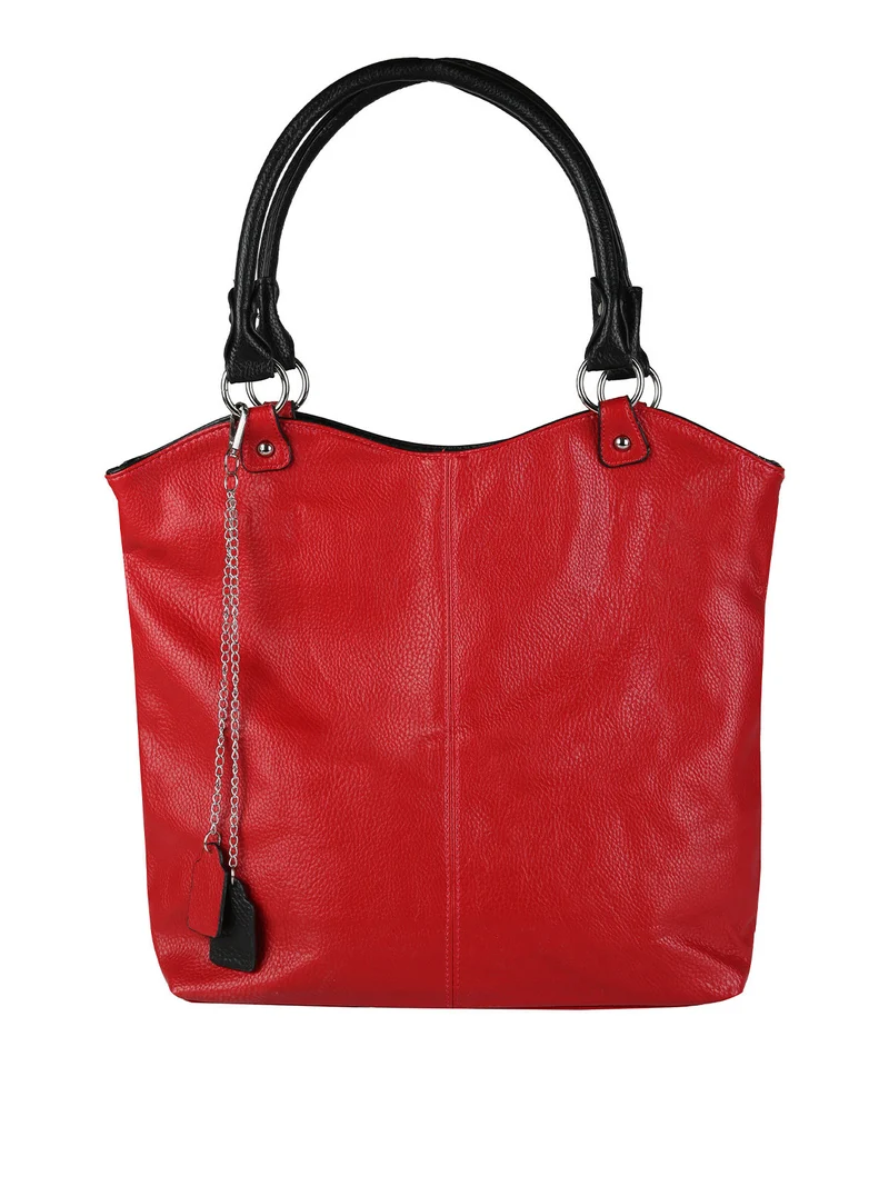 Borsa a spalla da donna in ecopelle - rosso