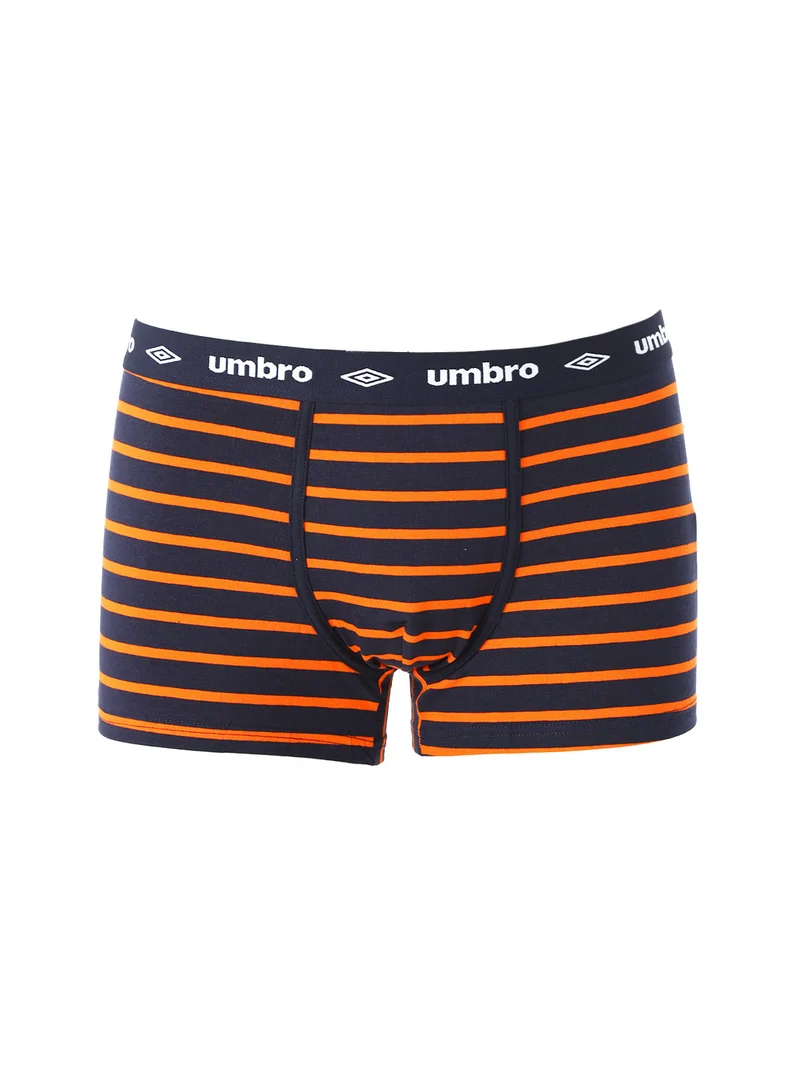 Boxer da uomo rigati in cotone elasticizzato - arancione