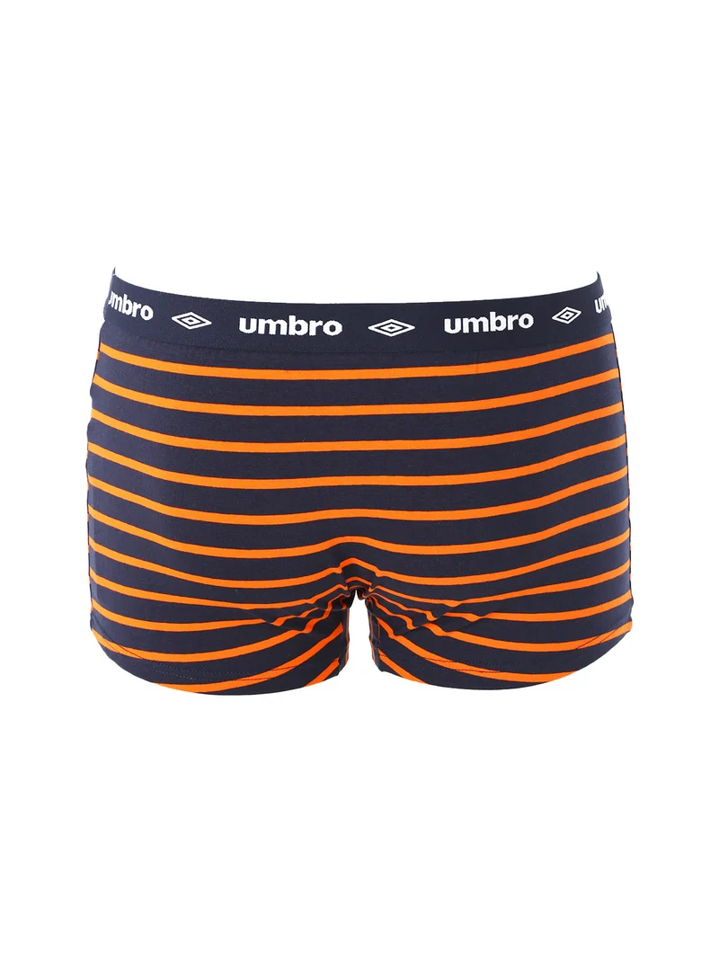 Boxer da uomo rigati in cotone elasticizzato - arancione