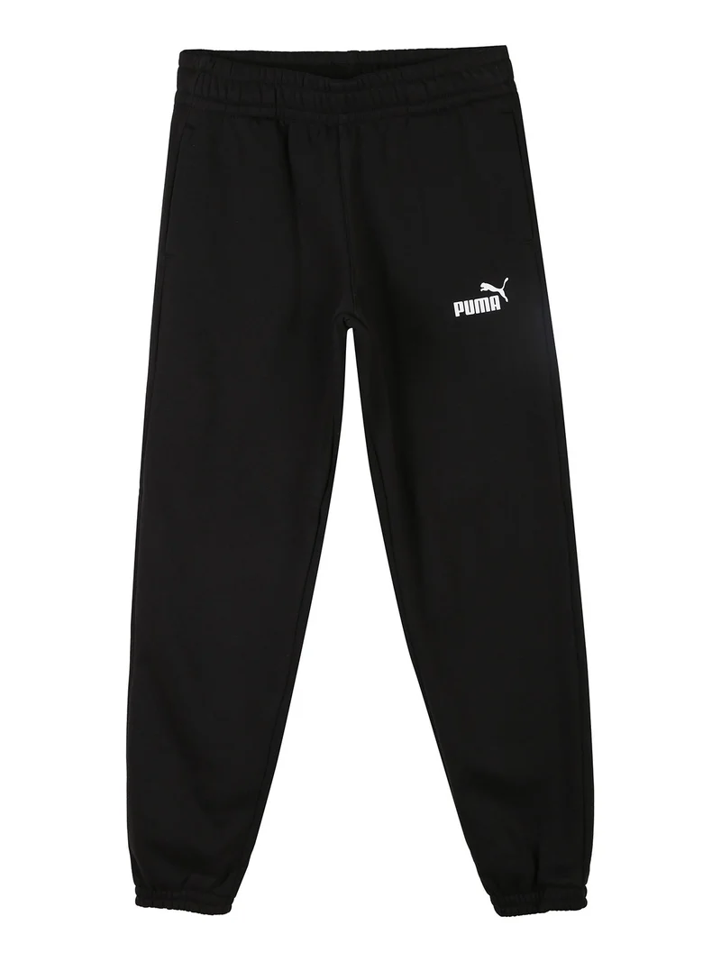 Pantaloni tuta da ragazzi con interno in caldo cotone - nero