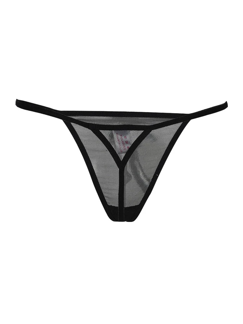 Coordinato intimo babydool + perizoma - bluette