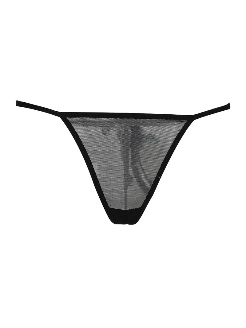 Coordinato intimo babydool + perizoma - bluette