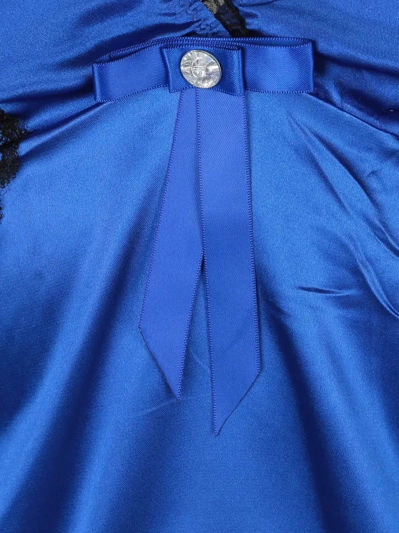 Coordinato intimo babydool + perizoma - bluette