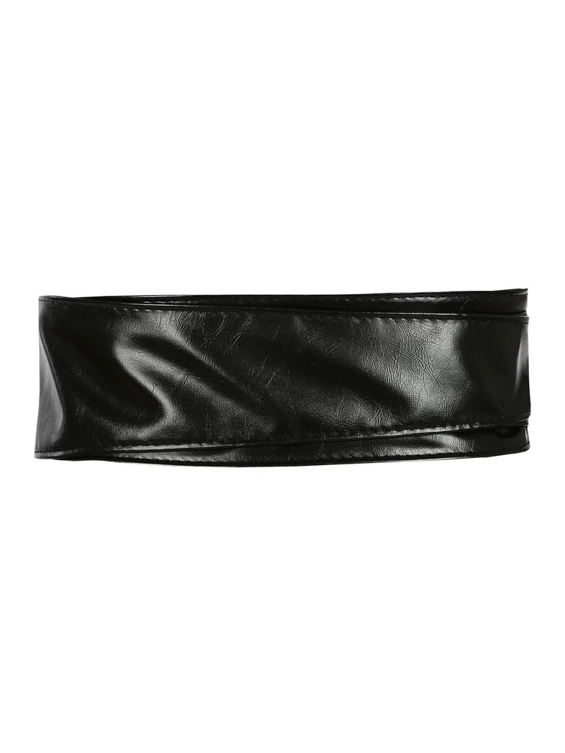Cintura a fascia vita alta - nero