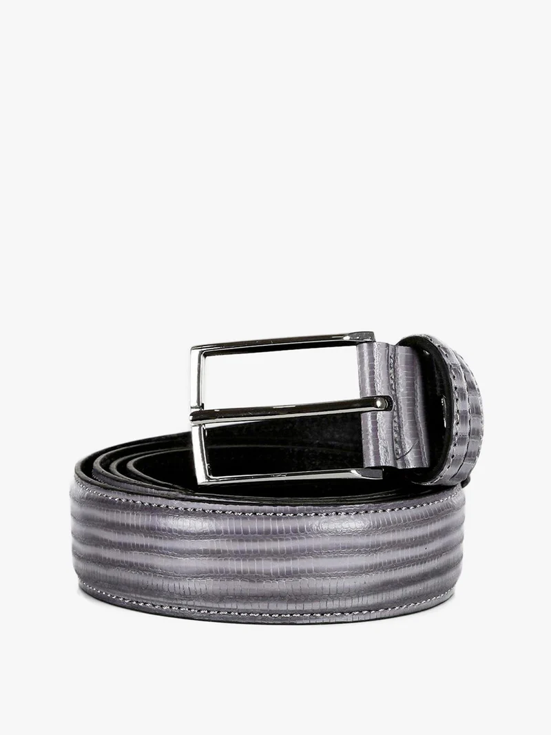 Cintura uomo in pelle - grigio
