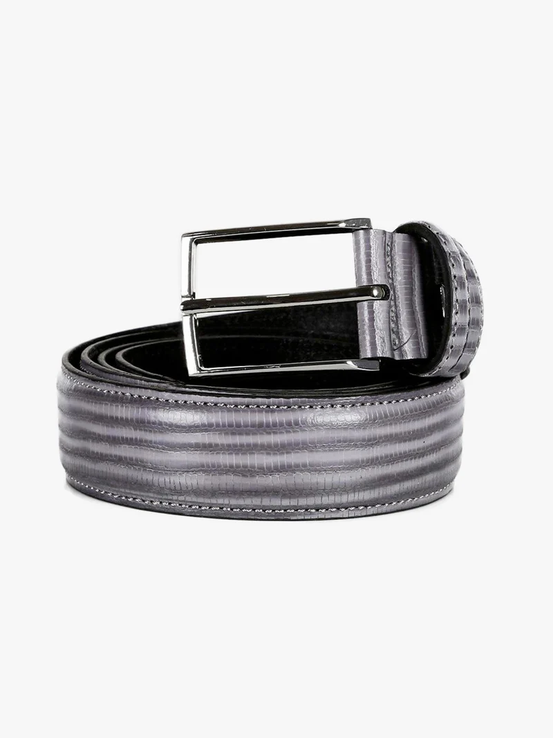 Cintura uomo in pelle - grigio
