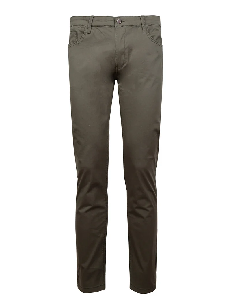 Pantaloni casual da uomo in cotone - militare
