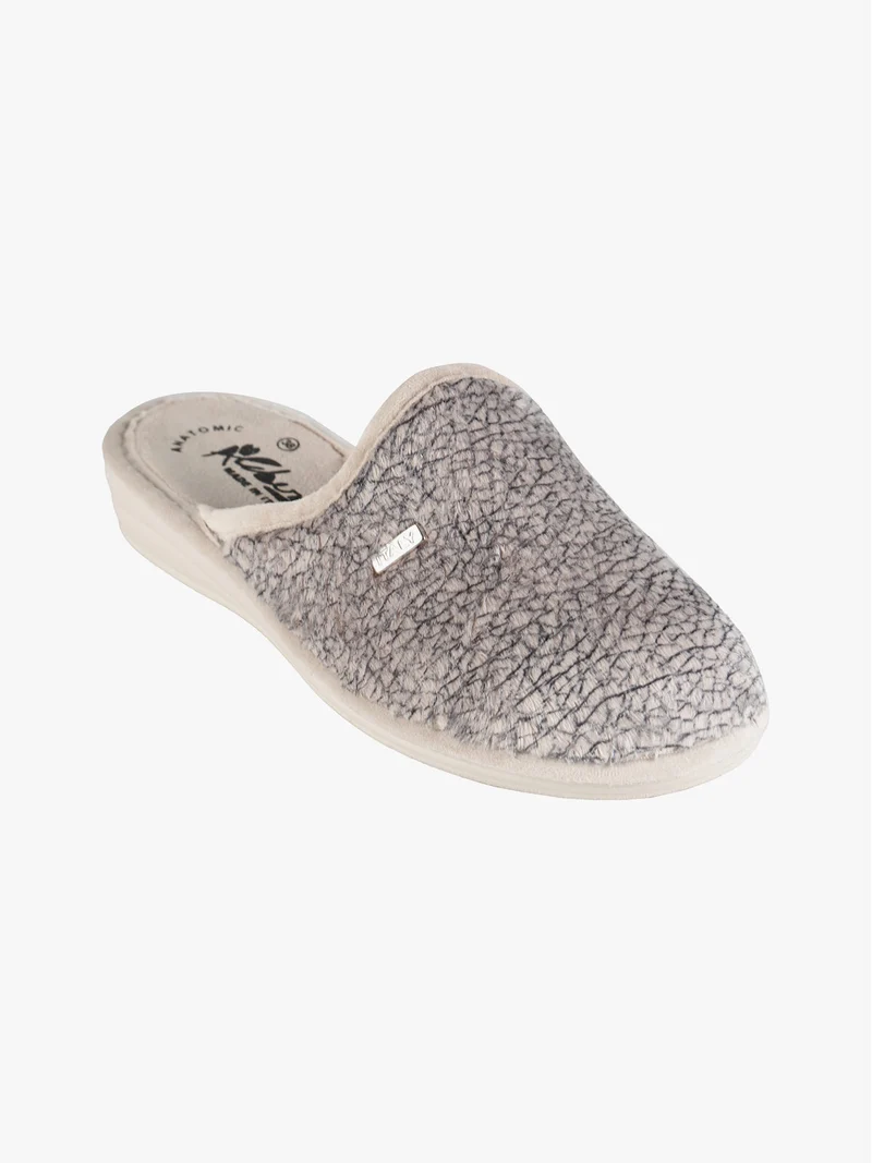 Pantofole donna invernali in ecopelo - beige