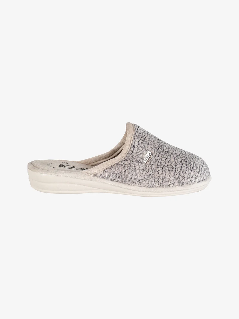 Pantofole donna invernali in ecopelo - beige