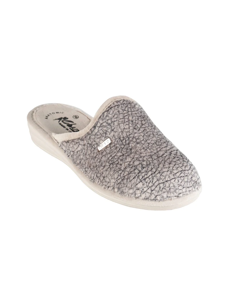 Pantofole donna invernali in ecopelo - beige
