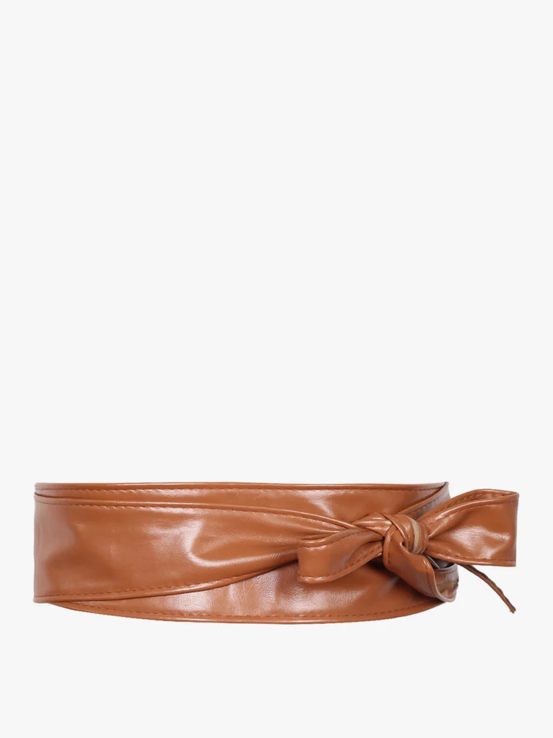 Cintura a fascia da donna - cammello