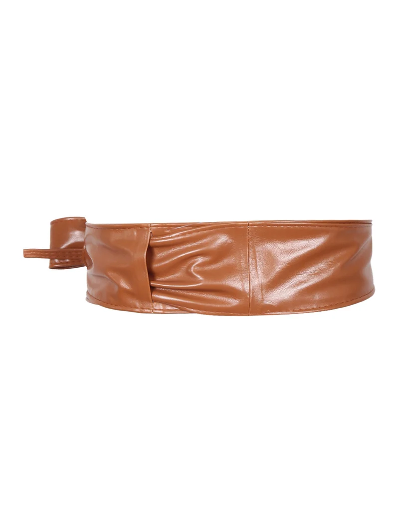 Cintura a fascia da donna - cammello