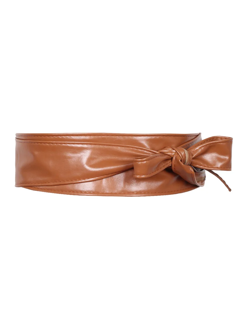 Cintura a fascia da donna - cammello
