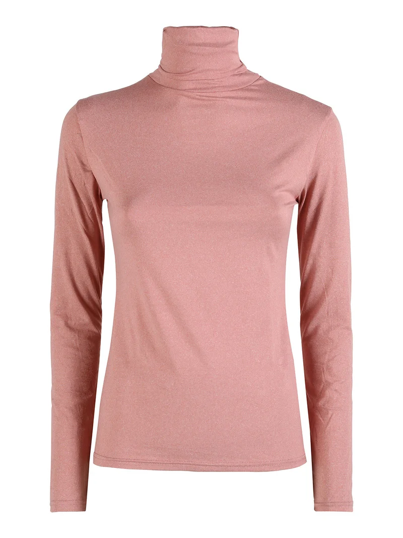 Maglia dolcevita donna termo light - rosa